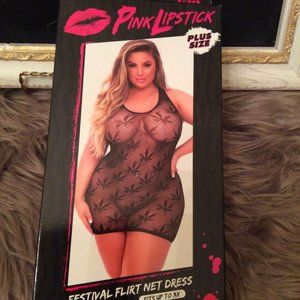 Black Festival Flirt Net Dress